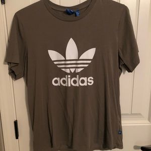 Army green adidas t shirt